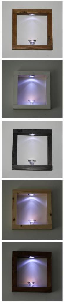 Details about LED Floating Wall Cube Box Shelf Shelves Black White Oak 