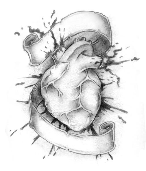 real heart tattoo pictures