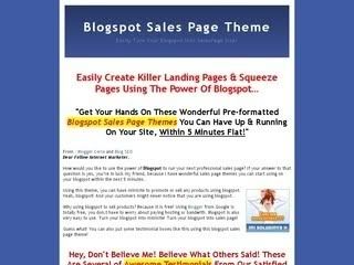 salespage blogger template