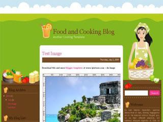 food and cooking blogger template