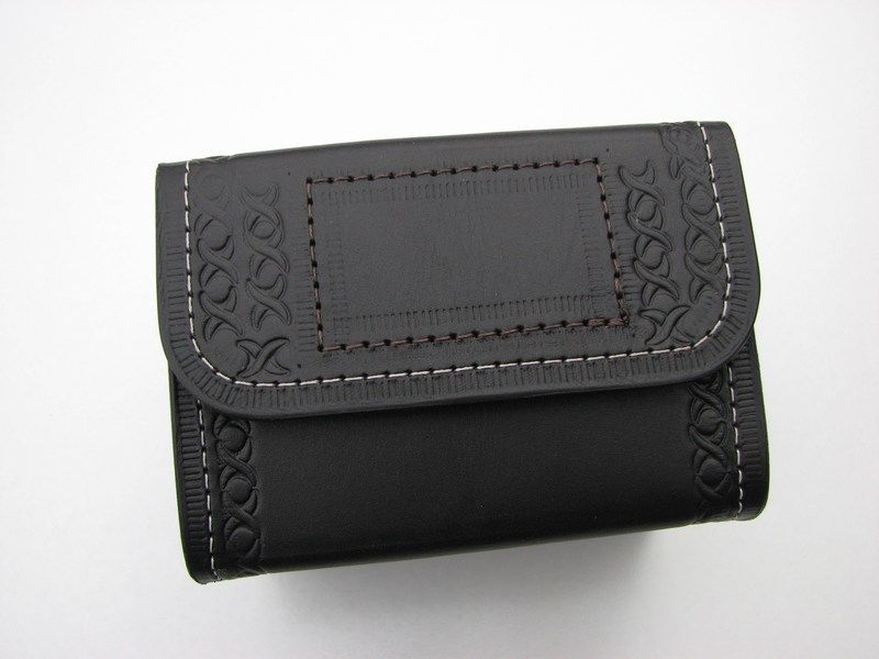 Heavy Duty Leather AMMO wallet pouch .22 22MAG .17HMR .357 9mm eBay