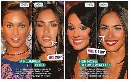 megan fox plastic surgery before and after photos. 2011 Megan Fox Plastic Surgery