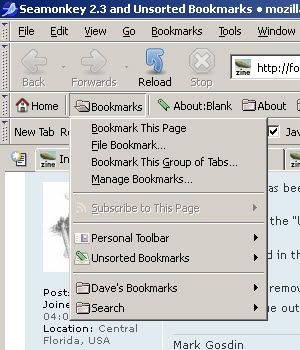 Unsorted Bookmarks Firefox Remove