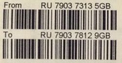 Security/Tracking barcode