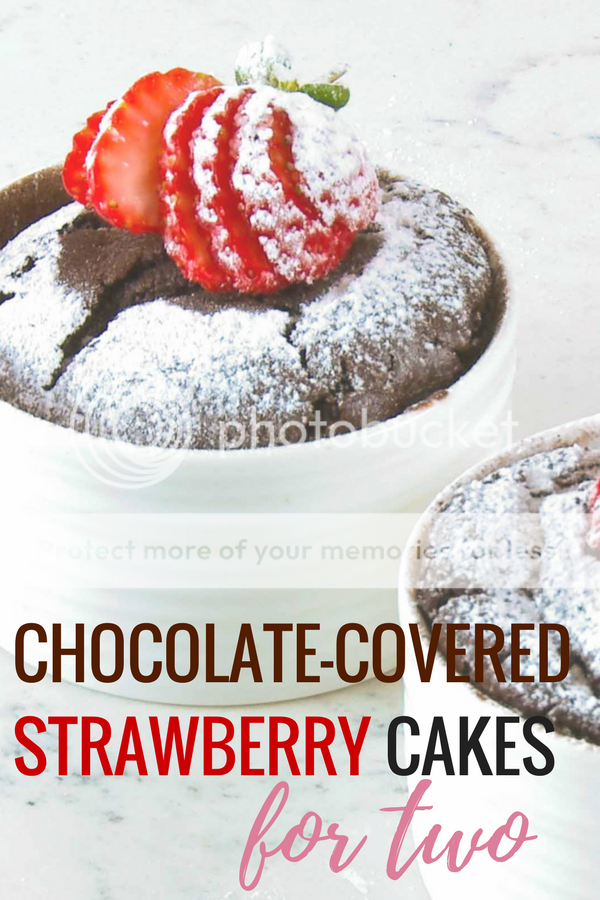 Chocolate-Covered Strawberry Cakes for Two (featuring Sophie Conran ramekins) | buymeonce.com