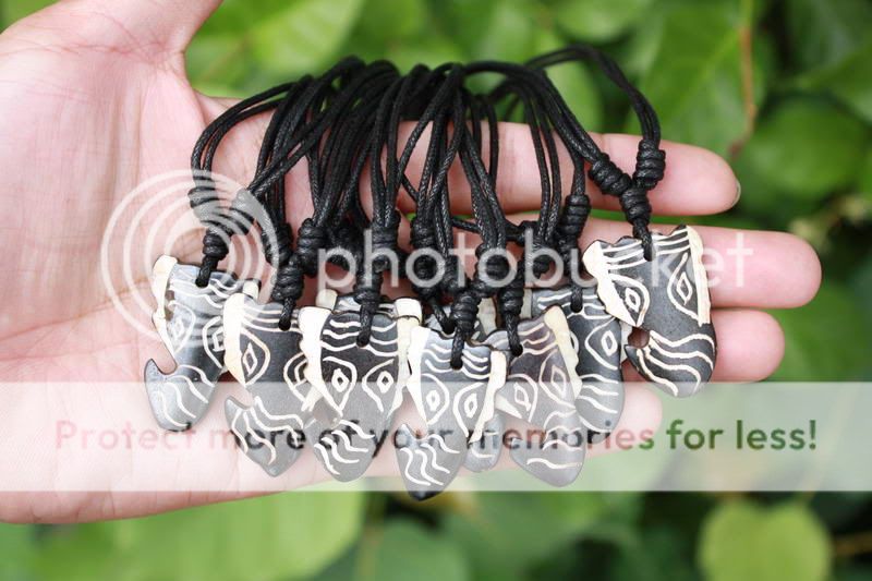 10 Ganesha Ganesh Hindu Elephant Head God Black Bone Necklaces 