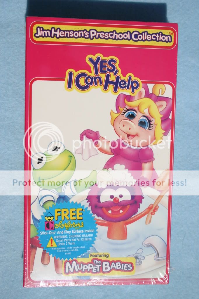 JIM HENSONS MUPPET BABIES YES I CAN HELP SEALED VHS  