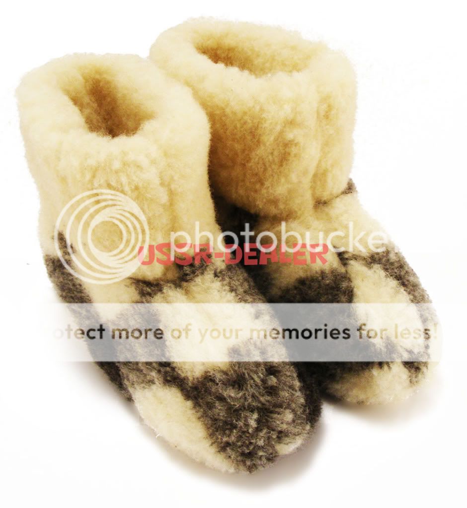 GENUINE SHEEP WOOL SLIPPERS BOOTS MENS WARM NEW  