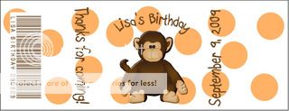 84 birthday mini candy bar wrapper labels party favors  